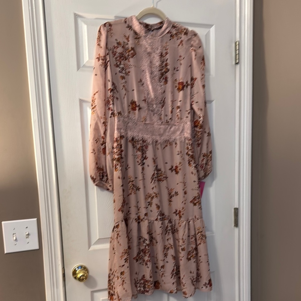 Beautiful Floral Pink Dress